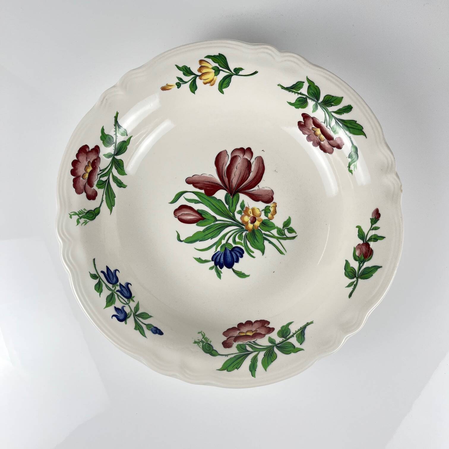 Large deep dish Sarreguemines Cernay, 1970/80