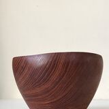 Asymmetrical teak bowl 60 years