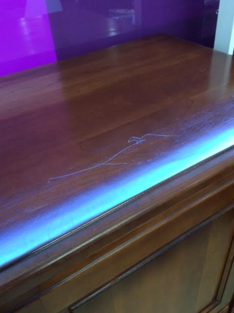 Cherry wood support cabinet