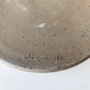 Stoneware ashtray signed Couturier