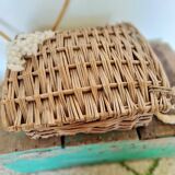 Vintage rattan trunk