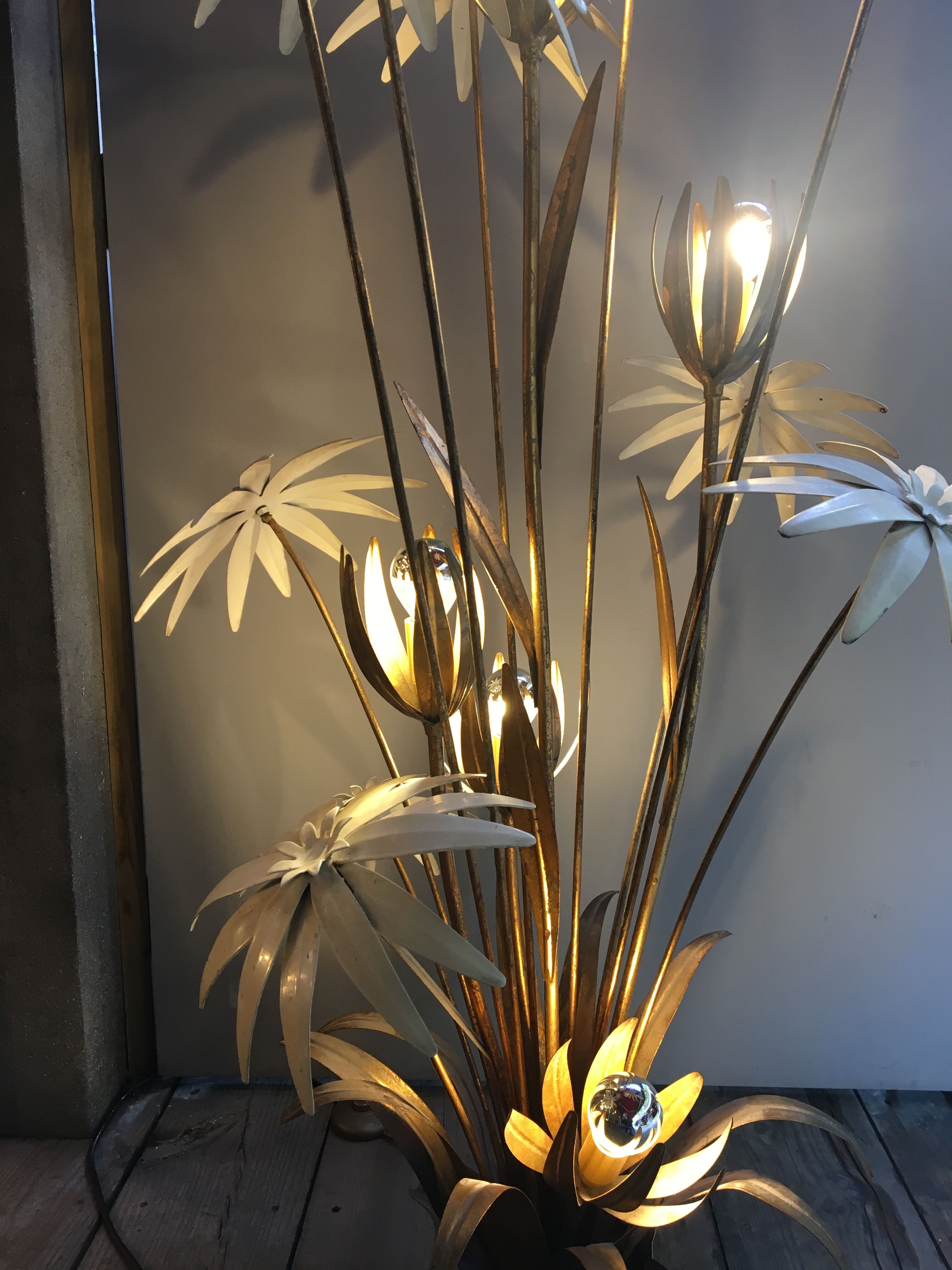 Lampadaire floral Hans Kögl, 1970