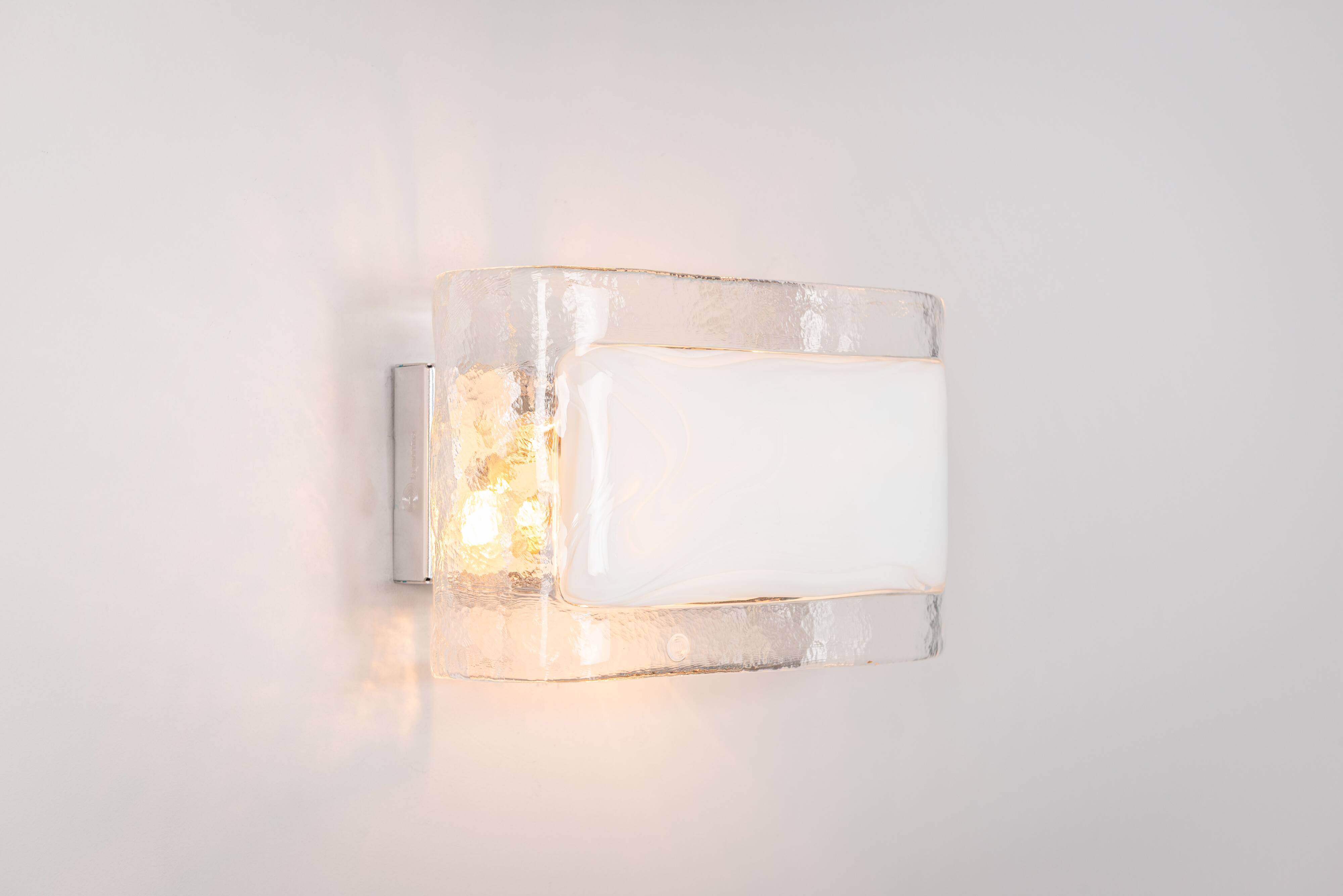 Set of three La Murrina wall lamps in Murano glass