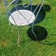 White wrought iron garden furniture