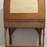 70s wicker and rattan hairdresser