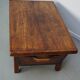 Table basse en pin rustique, style ferme français du début du 20e siècle