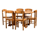 Table en pin par Rainer Daumiller, lot de 7