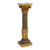 Classical Gold Column Resin Pillar Baroque Style 20th Century