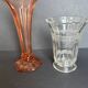 2 Art Deco vases in moulded glass