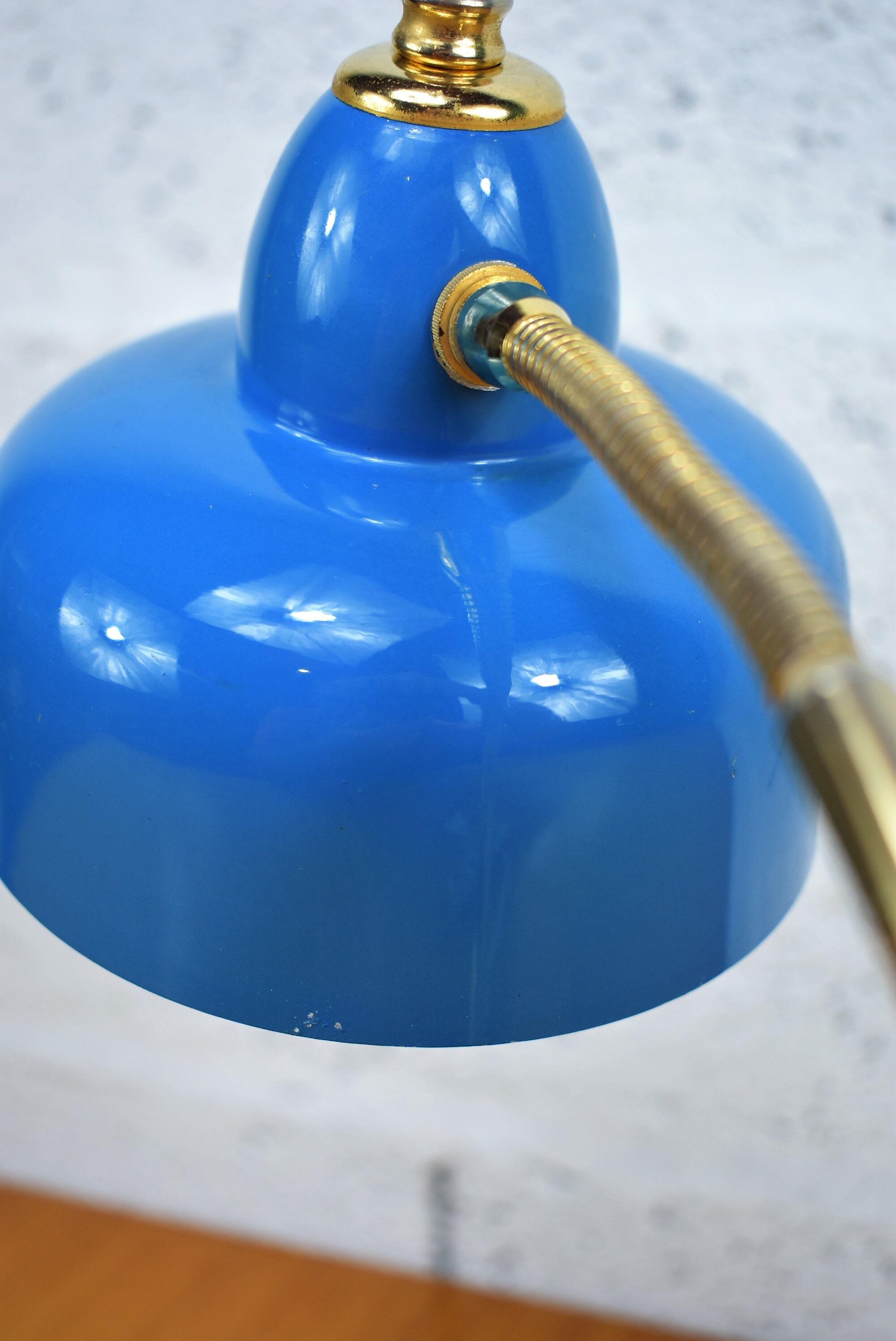 Vintage blue desk lamp