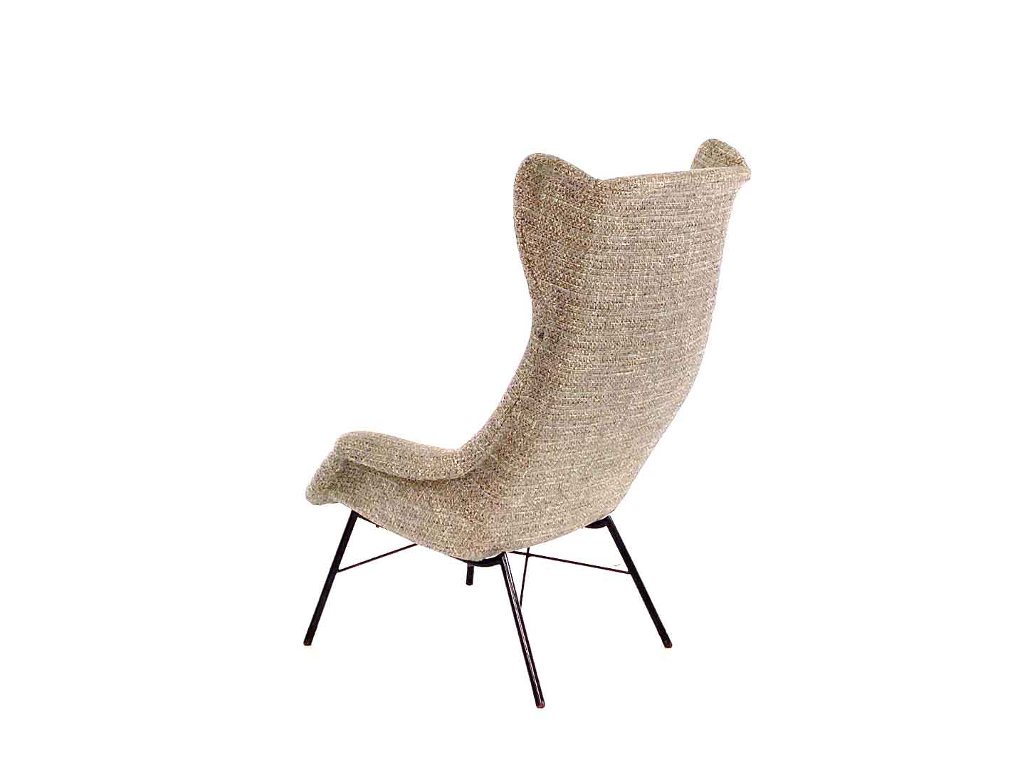 Fauteuil vintage wingback par Miroslav Navrátil pour TON, années 1960