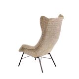Vintage wingback lounge armchair by Miroslav Navrátil for TON, 1960s