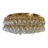 Ceiling lamp/crystal ceiling/fuel/hollywood regency/germany/1970s