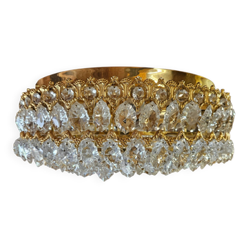 Ceiling lamp/crystal ceiling/fuel/hollywood regency/germany/1970s