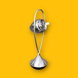 Antique Metawa chrome pedestal ashtray – tumbler style