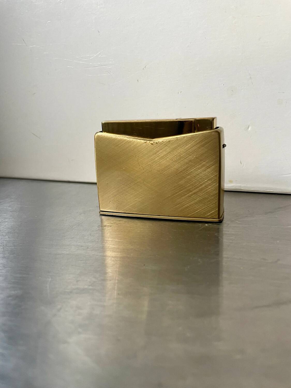 Vintage metal table lighter designed by sigvard bernadotte