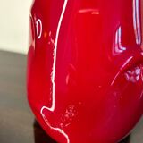 Vintage red Murano soliflore vase