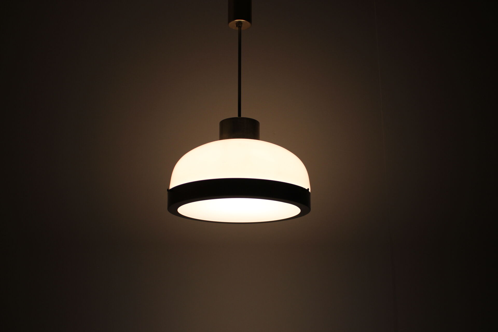 Mid-century glass chandelier/kamenicky senov, 1970's