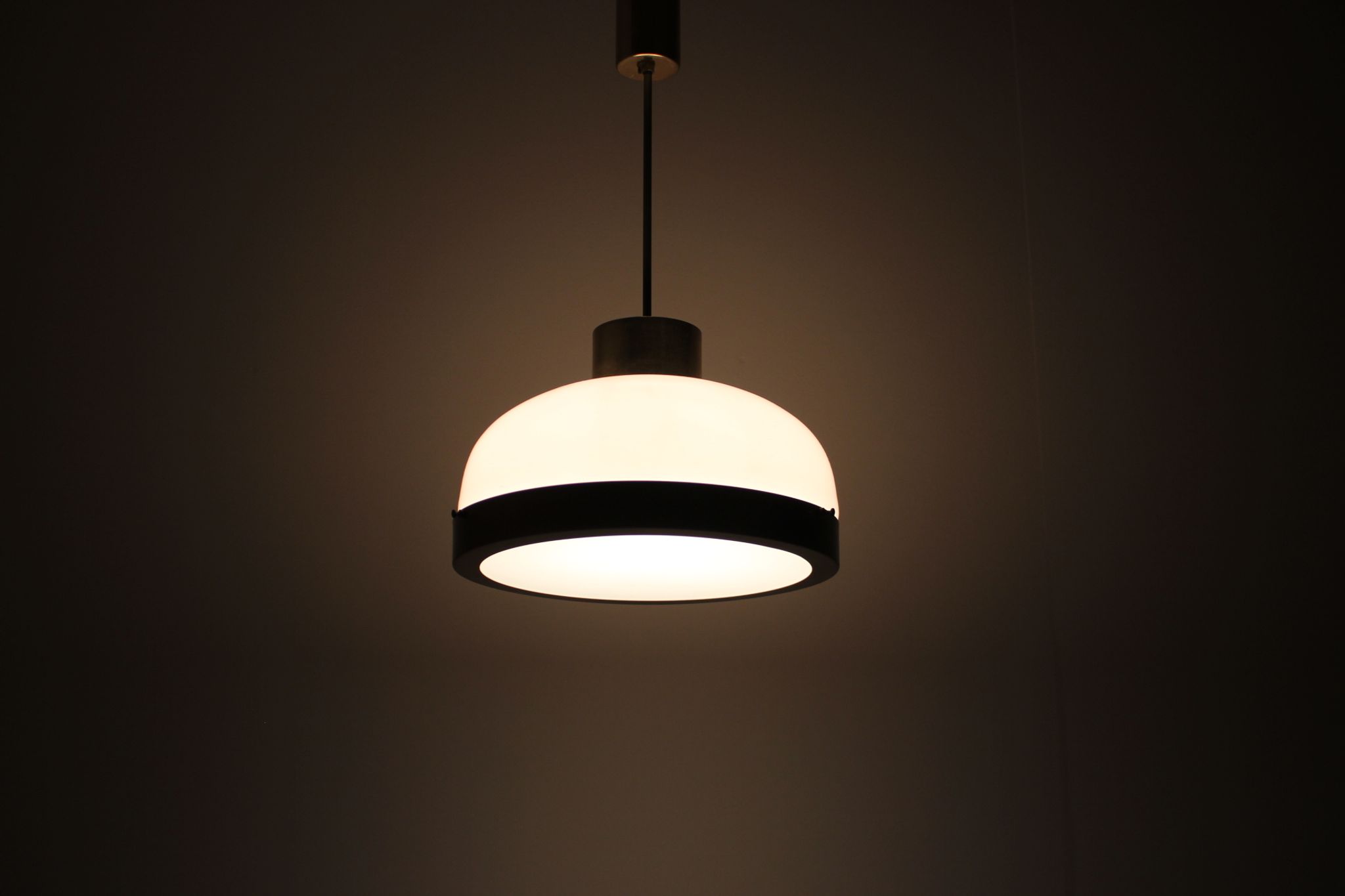 Mid-century glass chandelier/kamenicky senov, 1970's