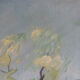 Trees by the lake, oil on canvas