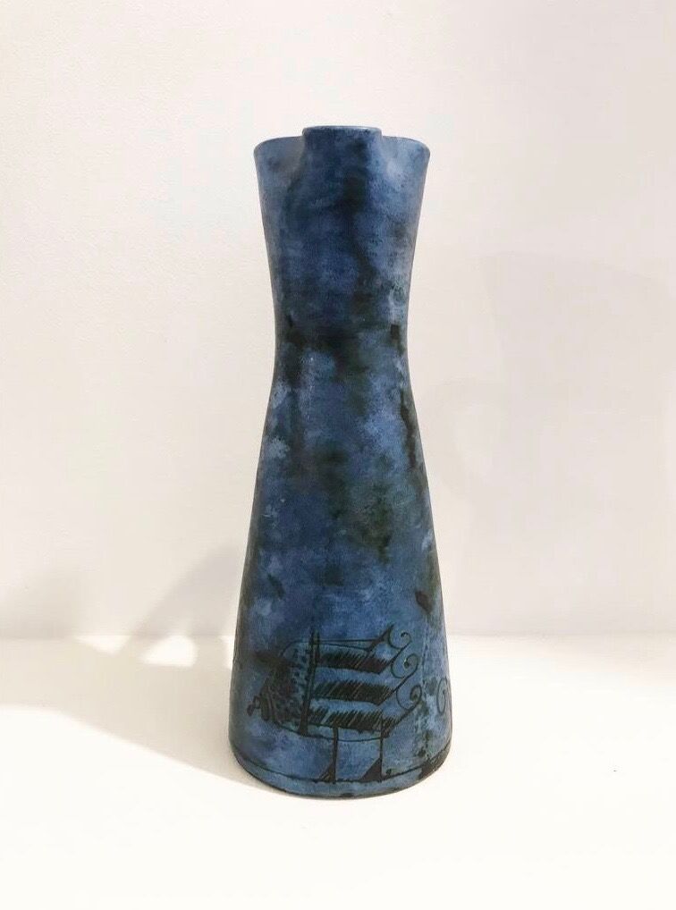 Jacques Blin's pitcher signed "J Blin" 1950