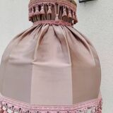 Lampadaire vintage marbre tissu année 50