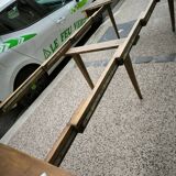 Very beautiful extending table, six spindle legs, Louis 16 period