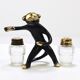 Set of salt and pepper shakers monkey Walter Bosse, Herta Baller, Austria, 1950s