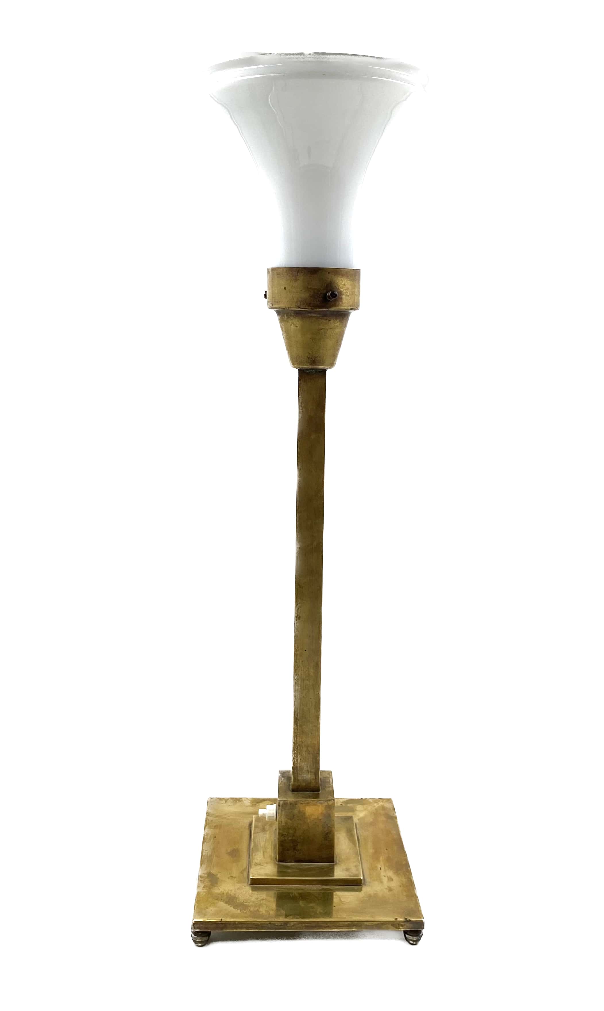 Brass table lamp by Officine A Boffelli Milano Italy 1935