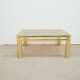 vintage brass coffee table smoked glass