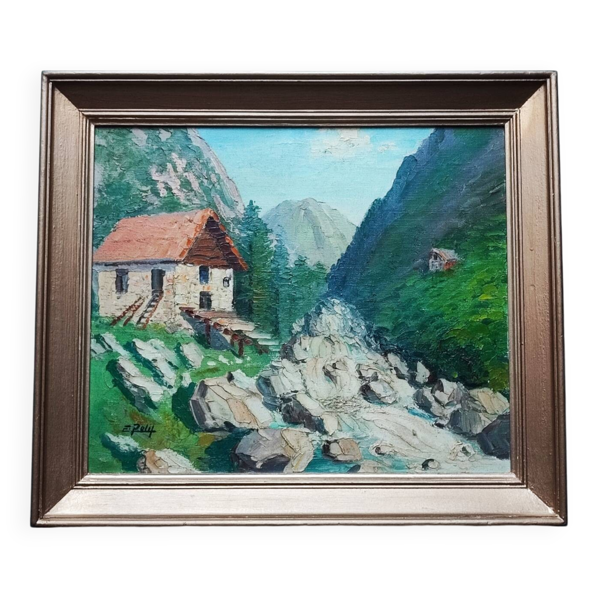 Tableau paysage - par E. Petit