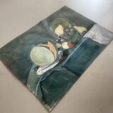 Still life on paper signed R. Régnier