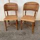 Rattan chair duo