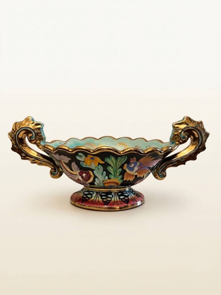 Large vintage ceramic bowl / centrepiece - Cerdazur Monaco