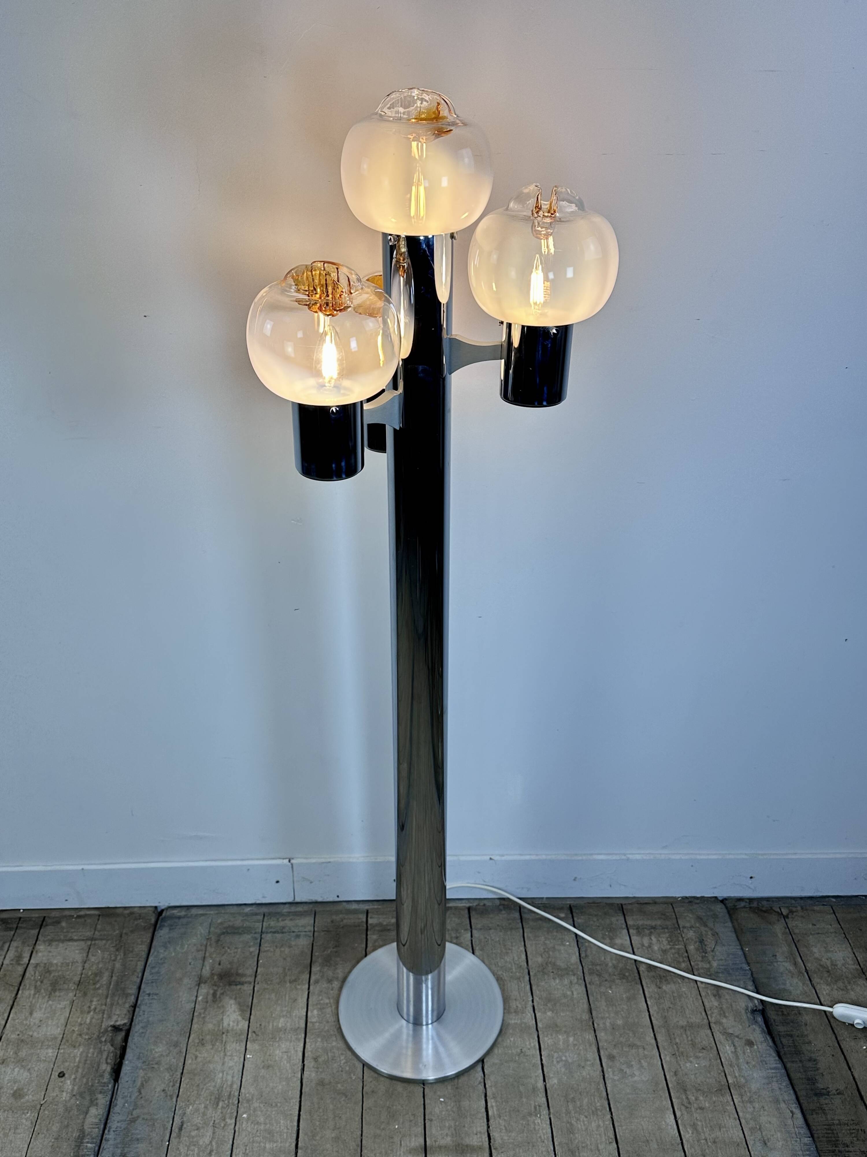 Lampadaire vintage italien 1970