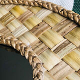 2 mirrors in natural basketry, 49x30 cm