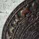 Carved wooden fronton mural – Asian craftsmanship