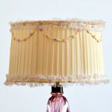 Lampe de table en cristal Val St-Lambert Belgique vintage 1960