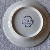 Paire d'assiettes à pain en faïence de Gien "Chanterelle"