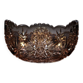 Coupe ancienne en Depression Glass (Verre Rosaline)