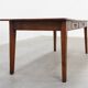 French Provincial Oak 19th century Farmhouse table with drawers, France