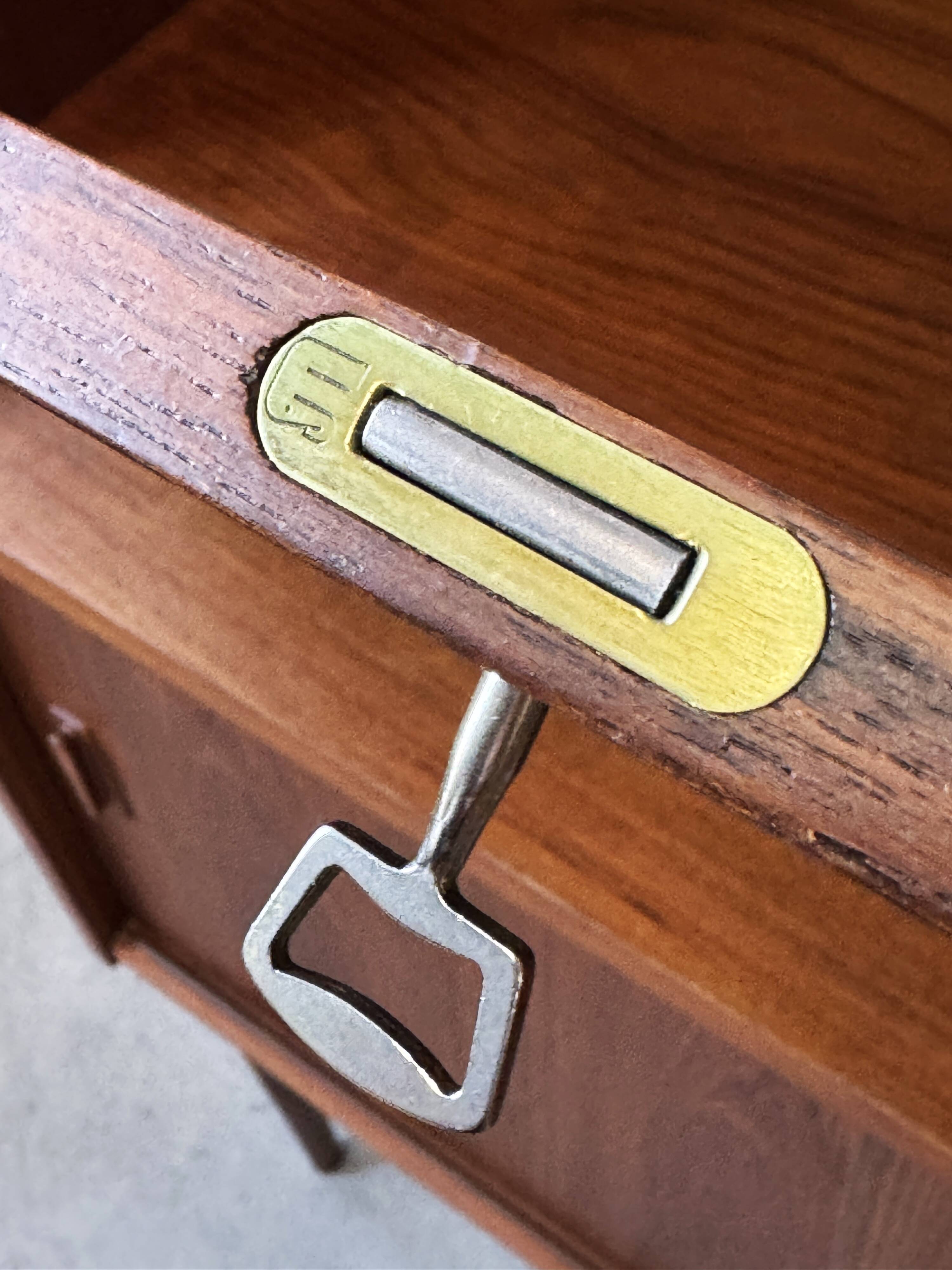 Secretary/desk, Denmark, 1960s/1970s, Mid-C Modern style, vintage