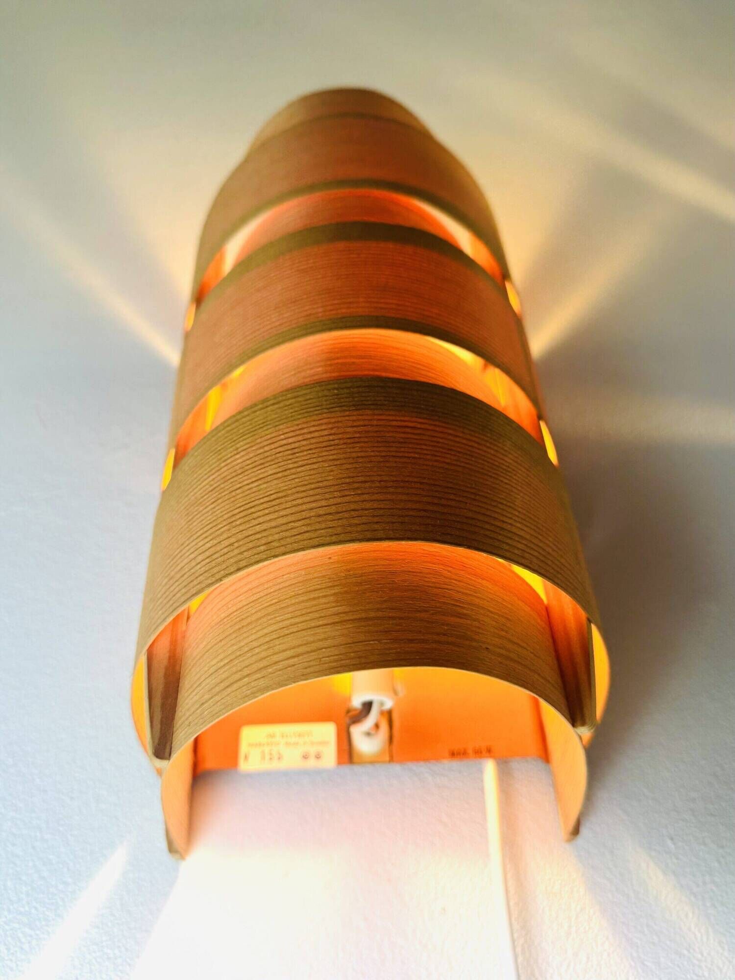 Model V155 Curved Pine Veneer Wall Lamps By Hans-Agne Jakobsson For Markaryd, Sweden 1960S
