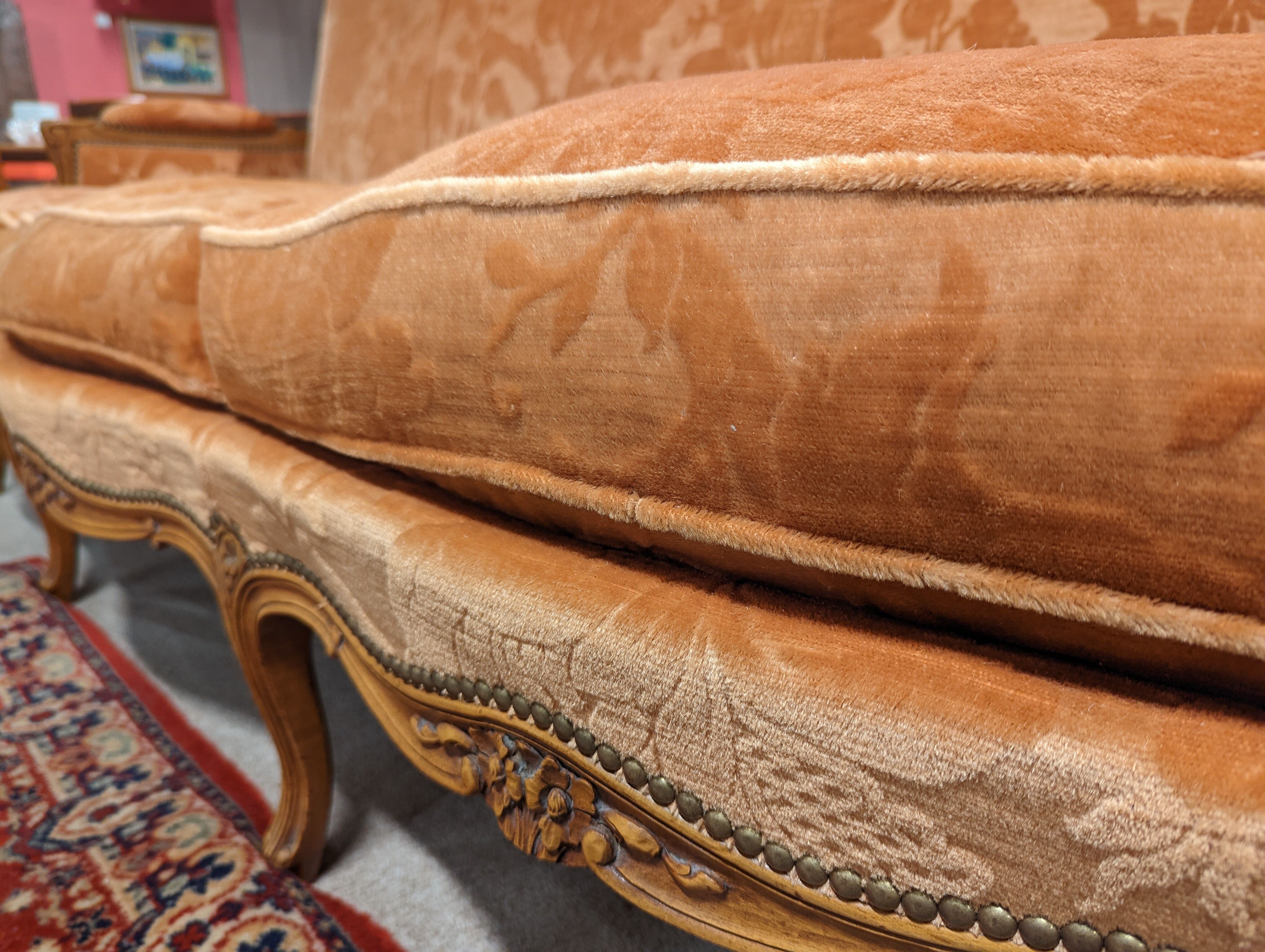 Three-seater sofa Louis XV style