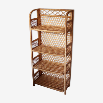 Rattan shelf