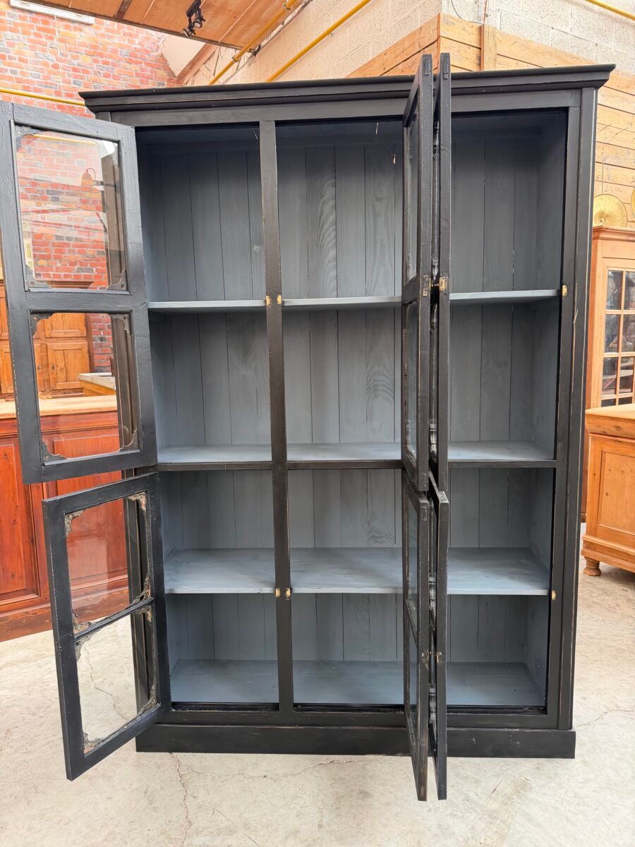Patinated museum display case