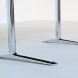 Warren Platner writing desk leather and oak Knoll United States 1970