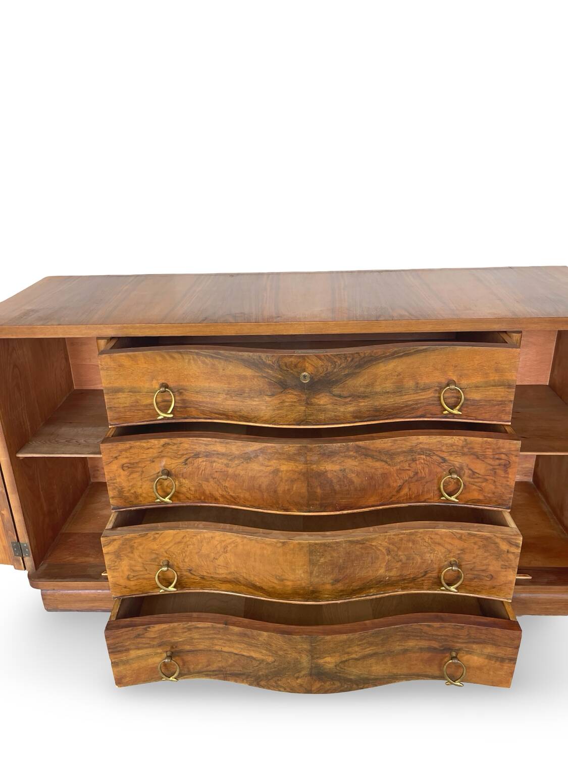 Italian Art deco walnut sideboard