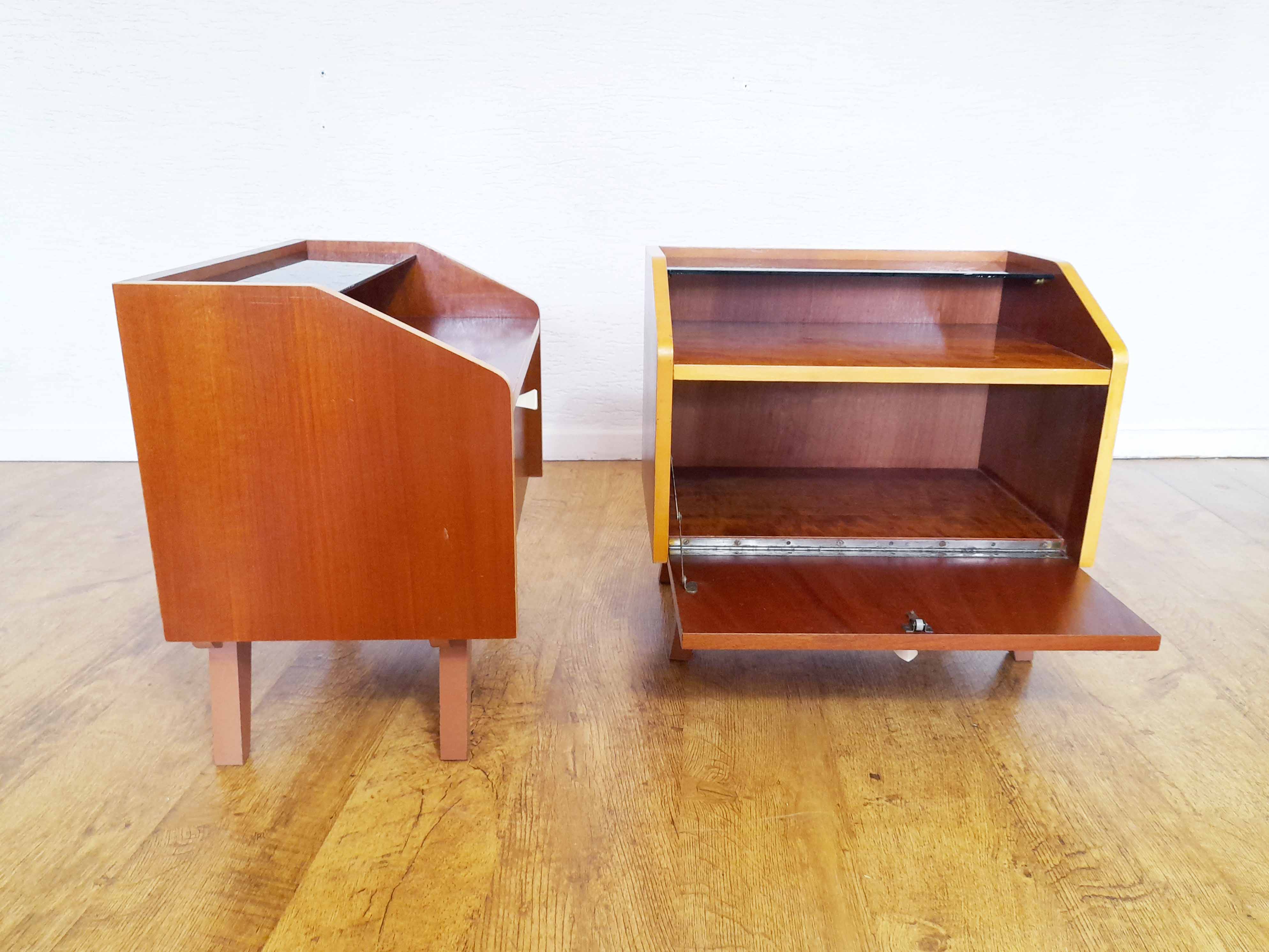 Pair of vintage bedside tables