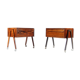 Pair of vintage Danish retro bedside tables in rosewood 60s 70s
